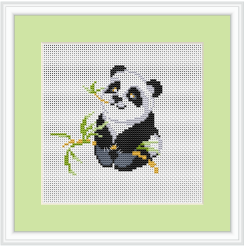 Panda Yoga Cross Stitch Pattern, Easy Counted Cross Stitch Chart for  Plastic Canvas, Embroidery, Sport Life instant Download PDF 