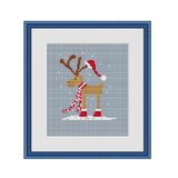 Christmas Reindeer Cross Stitch Pattern