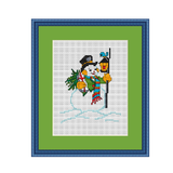 Happy Snowman Cross Stitch Pattern