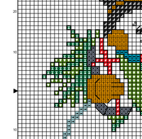 Happy Snowman Cross Stitch Pattern. Funny Christmas Cross Stitch.