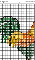 Rooster And Chickens Cross Stitch Pattern. Cross Stitch PDF Pattern.