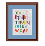 Lower Case Alphabet Alphabet Cross Stitch Pattern