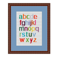 Lower Case Alphabet Alphabet Cross Stitch Pattern