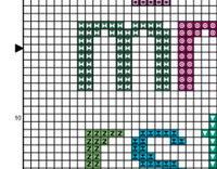 Lower Case Alphabet Alphabet Cross Stitch Pattern. Alphabet PDF Pattern.