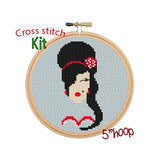 Amy Winehouse Cross Stitch Kit.