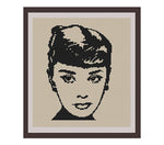 Audrey Hepburn Cross Stitch Pattern