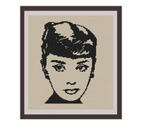 Audrey Hepburn Cross Stitch Pattern
