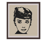 Audrey Hepburn Cross Stitch Pattern