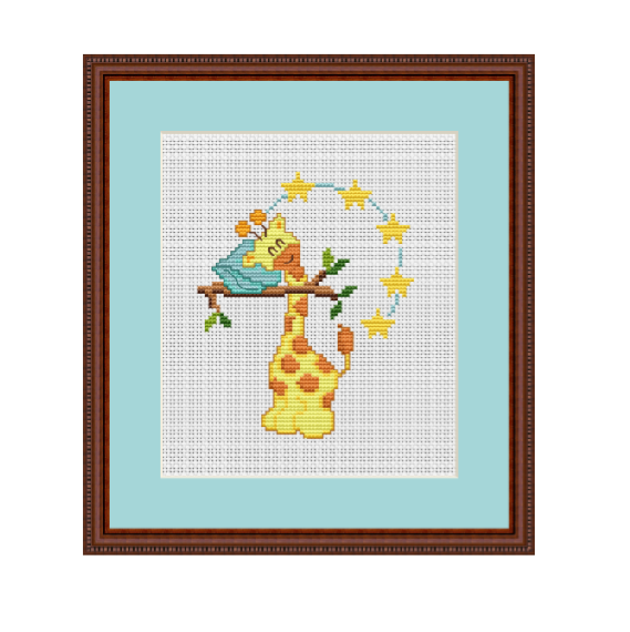 Baby Giraffe Cross Stitch Pattern