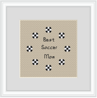 Best Soccer Mom Cross Stitch Kit