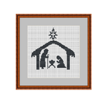 Birth Of Christ Nativity Scene Cross Stitch Pattern