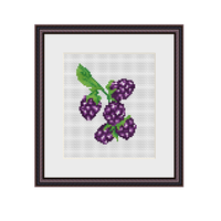Blackberry Cross Stitch Pattern