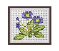 Primula Cross Stitch Pattern.