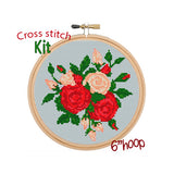 Bouquet Of Roses Cross Stitch Kit