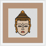 Buddha Cross Stitch Kit. Modern Cross Stitch Pattern.