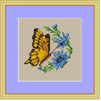 Butterfly Cross Stitch Pattern.
