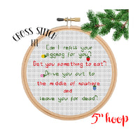 Christmas Sayings Cross Stitch Kit