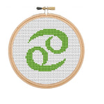 Cancer Zodiac Sign Cross Stitch Pattern.