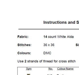 Capricorn Zodiac Sign Cross Stitch Pattern.