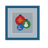 Christmas Balls Cross Stitch Pattern. Ornaments PDF Pattern.