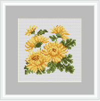 Chrysanthemum Cross Stitch Kit