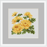 Chrysanthemum Cross Stitch Kit