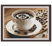 The Coffee Cup Cross Stitch Pattern. Kitchen Decor PDF Pattern.