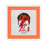 David Bowie Cross Stitch Kit. Modern Cross Stitch Pattern.