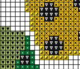 Easy Cross Stitch Chart. Dices Cross Stitch Scheme.