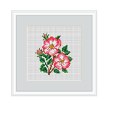 Dog-rose Cross Stitch Pattern.