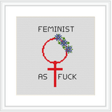 Feminist AF Cross Stitch Kit