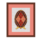Easter Faberge Egg Cross Stitch Pattern.