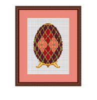 Easter Faberge Egg Cross Stitch Pattern.