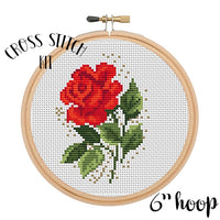 Fire Rose Cross Stitch Kit