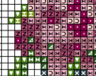 Violets Flowers Cross Stitch Pattern.