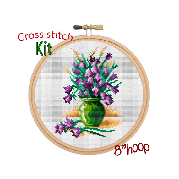 Flowers In The Vase Cross Stitch Kit