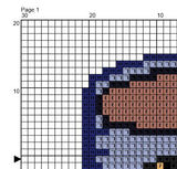Happy Cappuccino Coffee Cup Cross Stitch Pattern.