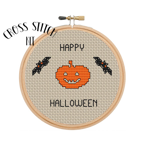 Cross Stitch Kit "Happy Halloween"