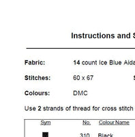 Horseshoe Cross Stitch Pattern