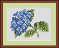 Hortensia Cross Stitch Pattern