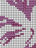 Iris Flower Cross Stitch Pattern