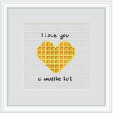 I love you a waffle lot Cross Stitch Kit