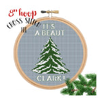 Christmas Vacation Cross Stitch Kit.