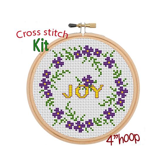 Joy Cross Stitch Kit