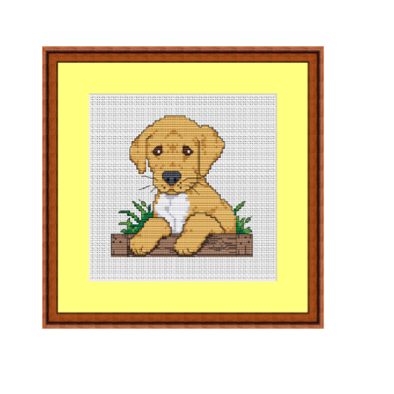 Labrador Cross Stitch Pattern.