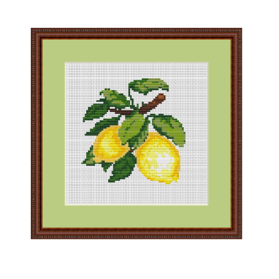 Lemons Cross Stitch Pattern