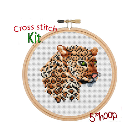 Leopard Cross Stitch Kit