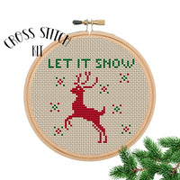 Let It Snow Cross Stitch Kit