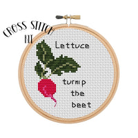 Lettuce Turnip The Beet Cross Stitch Kit