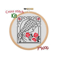 Madonna Filet Cross Stitch Kit